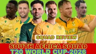 SOUTH AFRICA T20 WC-2026 SQUAD REVIEW|UPDATED SQUAD|PROBABLE PLAYING XI & PREDICTIONS FOR SA|