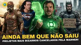 OS FILMES CANCELADOS MAIS BIZARROS DA DC!
