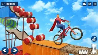 super Hero cycle stunt racing game 🎮