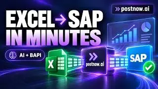 Excel to SAP Automation Demo | SAP BAPI & SAP Reporting with AI | PostNow.ai