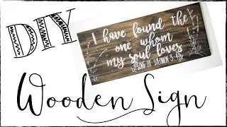 DIY WOODEN SIGN! DIY HOME DECOR IDEA!