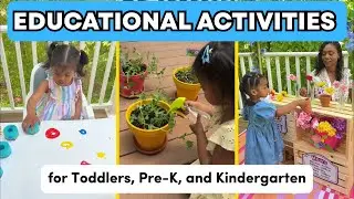 Educational Activities for Toddlers, Pre K, Kindergarten, Fun Spring Activities and Crafts