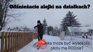 Czy trzeba odśnieżać alejki na działkach ROD? Jaka jest dopuszczalna wysokość płotu na działce?
