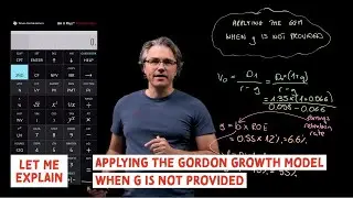 Gordon Growth Model explained - no g term provided (for the CFA Level 1 exam)