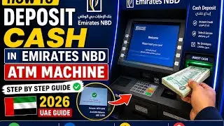 HOW TO DEPOSIT CASH IN EMIRATES NBD ATM MACHINE #video