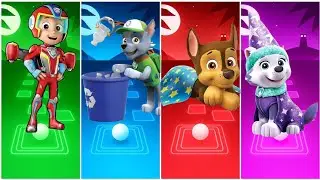 Flying Ryder✨Rocky🔥Sleeping Chase🆚Everest &ndash; TILES HOP 🚁💤❄️