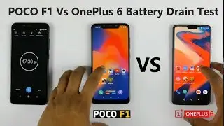 POCO F1 Vs OnePlus 6 Battery Drain Test | For Gaming Lovers
