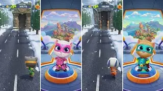 Talking Tom Gold Run Vs Talking Tom Hero Dash - Android/iOS Gameplay