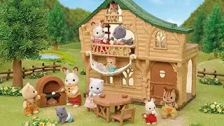 UNBOXING Sylvanian Families Lakeside Lodge 森林家族探險小木屋開箱 シルバニアファミリー 森のわくわくログハウス
