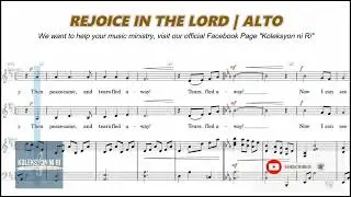 Rejoice in the Lord | Alto | Vocal Guide by Sis. Christine Quelbio