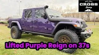 Jeep Gladiator Rubicon Purple Reign 2026 года | Лифт-комплект AEV, шноркель AEV, 37-дюймовые шины...