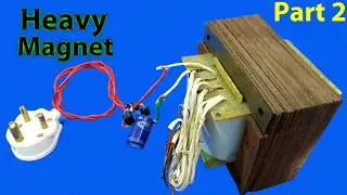 Super-strong Magnet (using old transformer) Part 2