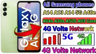 samsung A14 A13 A04e A04s 4g Volte Network problem solve // How to solve Network problem in samsung