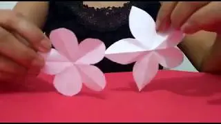 Como cortar Flor 5 pétalas facilmente/molde para flor em E.V.A