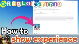 How to Show Your Experience on the Community Page in Roblox Studio🎮💫