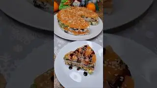 ВСЕ ИЩУТ ТАКУЮ ЗАКУСКУ НА СТОЛЕ. Закусочный Суши- Торт на Новый год #рецепт #рецепты #рекомендации