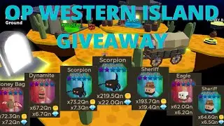 OP WESTERN ISLAND QN GIVEAWAY PT 2 (Roblox Blade Throwing Simulator)