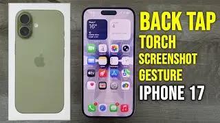 iphone 17 back tap gesture, screenshot, torch 