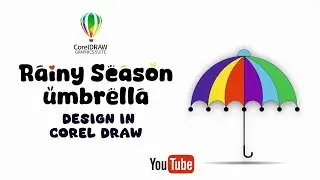 Rainy Season &uuml;mbr&euml;llaDESIGN IN COREL DRAW