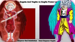 Omni King Goku, Gogeta And Vegito vs Omni King Gogito- Power Level Comparison