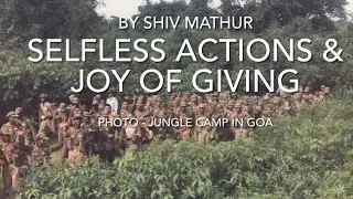 Meditation Series - Selfless Action and Joy of Giving