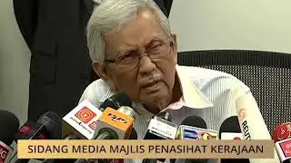 Sidang media Majlis Penasihat Kerajaan, Tun Daim Zainuddin