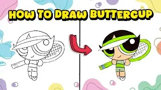 How to Draw Buttercup from The Powerpuff Girls &ndash; Tutorial with Markers