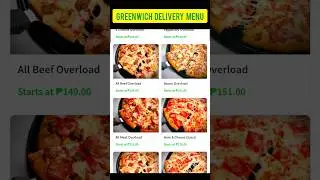 GREENWICH DELIVERY MENU | PHILIPPINEW