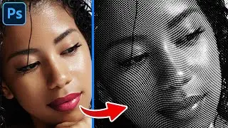 Create a Dotted Halftone Pattern Effect in Photoshop in 2 Minutes | Quick & Easy Tutorial