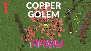 I Built a Copper Golem ARMY in Minecraft (1)