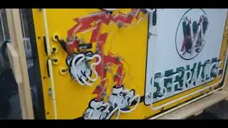 Reddy kilowatt porcelain neon sign daytime