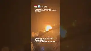 Iranian Retaliation Missile and Drone Strikes On Israel Day 2 ! #military #iran #israel