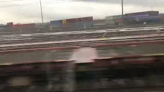 2C34 320313 Dalmuir-Cumbernauld passing Mossend yard 11/1/25