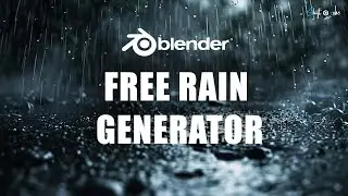 Free Rain Generator for Blender (With Splashes) | Make It Rain!