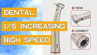 Dental 1:5 Increasing High Speed Contra Angle Handpiece With Fiber Optic X95L Low Speed Handpiece De