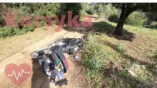 #02 Korsyka motocyklem - Zaliczyłem Glebę 🤦‍♂️🤷‍♀️😢 Offroad