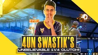 A UNDERRATED LEGEND FEAT. 4UNKNOWN SWASTIK ||SHOCKING 1v4 CLUTCH 😈||10M TEAM WANTED