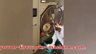fireworks display shell wrapping machine