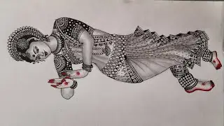 How to draw MANDALA ART inspired by Indian traditional dance odissi/@BeWOWwithUMA