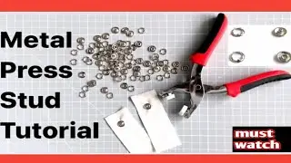 How to use press button machine|| How to attach press buttons @Ambreenfashiondesigner