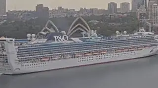 cruise ship MV Pacific adventure arriving to Sydney