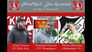 NordKick - Das Quartett, 23. November 2022 mit Nicola Soranno, Dimitrijus Guscinas, Thomas Bohrmann