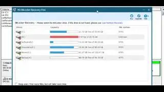 How to recover lost/deleted Bitlocker encrypted partition with M3 BitLocker Recovery software?
