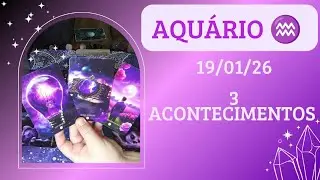 AQUÁRIO ♒ 19/01/26 Surpresa amorosa está sendo planejada 🎁