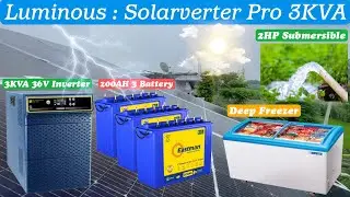 Luminous : Solarverter Pro 3KVA Offgrid Solar System Installation @KKSOLAR2020  #luminous #loomsolar