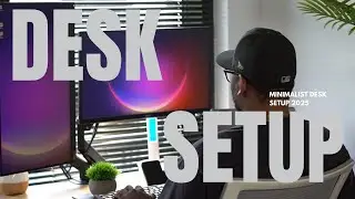 Minimal productivity desk setup for a cybersecurity professional tour 2025