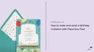 How to make a birthday invitation with Paperless Post