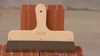 Шпатель с изогнутой ручкой дерево и резина. Decor Hassan