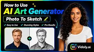 Create Stunning Hand-Drawn Sketches from Any Photo in Seconds! ✍️✨| Vidoly.ai