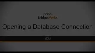 VDM - Opening a Database Connection